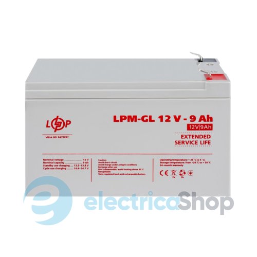 Акумулятор гелевий LPM-GL 12V - 9 Ah