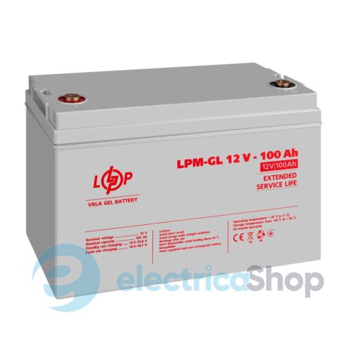 Аккумулятор гелевый LPM-GL 12V - 100 Ah