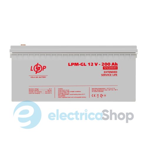 Акумулятор гелевий LPM-GL 12V - 200 Ah