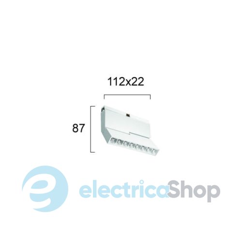 Магнитный трековый светильник Viokef Magnetic Slim Linear Antiglare Adjustable L:112 4289001