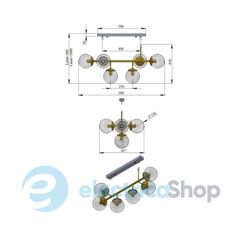 Люстра PikArt BB Small 2 34887-1
