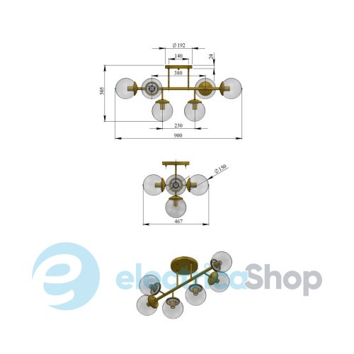 Люстра PikArt BB Small 1 (34870-3)