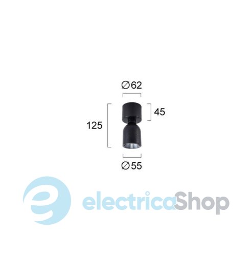 Світильник-спот Viokef LOT Spot Light Black 4304601