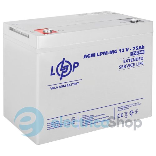 Акумулятор мультигелевий LPM-MG 12V - 75 Ah