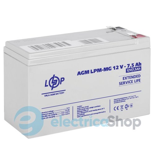 Акумулятор мультигелевий LPM-MG 12V - 7.5 Ah