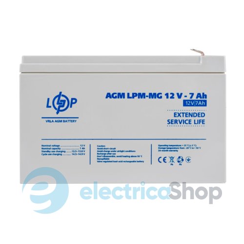 Акумулятор мультигелевий LPM-MG 12V - 7 Ah