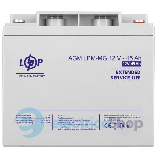 Аккумулятор мультигелевый LPM-MG 12V - 45 Ah