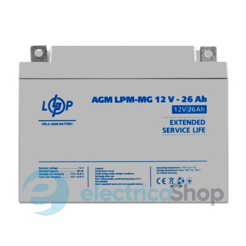 Акумулятор мультигелевий LPM-MG 12V - 26 Ah