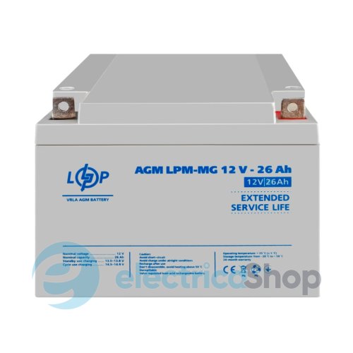Акумулятор мультигелевий LPM-MG 12V - 26 Ah