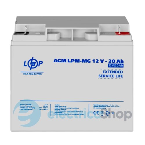 Акумулятор мультигелевий LPM-MG 12V - 20 Ah