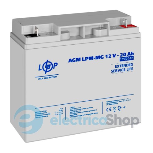 Акумулятор мультигелевий LPM-MG 12V - 20 Ah