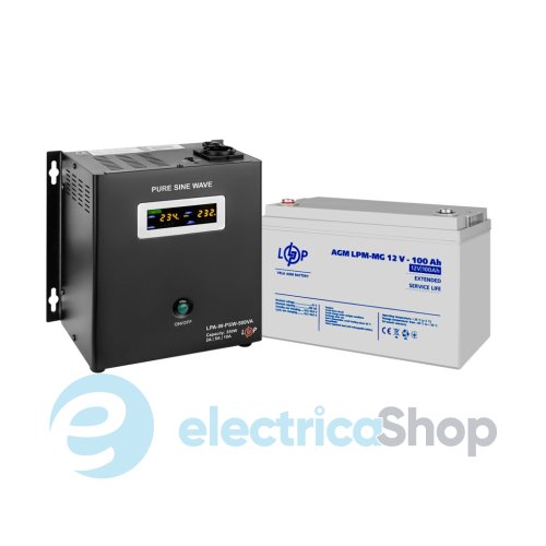 Комплект резервного питания ИБП 12V + мультигелевая батарея (UPS W500 + АКБ MG 1200Wh)