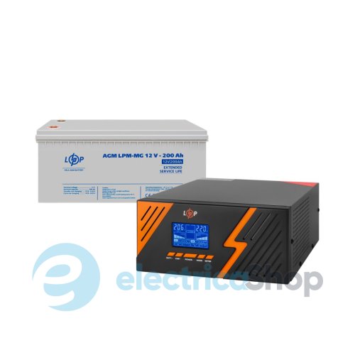 Комплект резервного питания LogicPower ИБП 12V+ мультигелевая батарея (UPS B1500 + АКБ MG 2400Wh)
