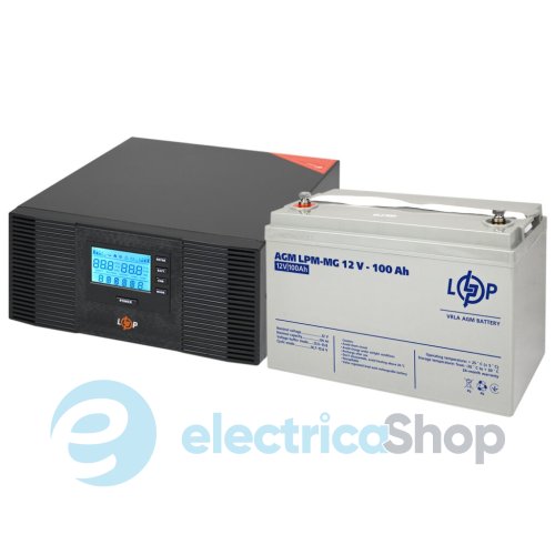 Комплект резервного живлення LogicPower ДБЖ 12V + мультигелева батарея (UPS B1500 + АКБ MG 1200W)