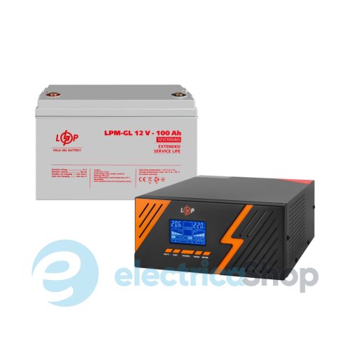 Комплект резервного живлення ДБЖ 12V + батарея для гелю (UPS B1500 + АКБ GL 1200Wh)