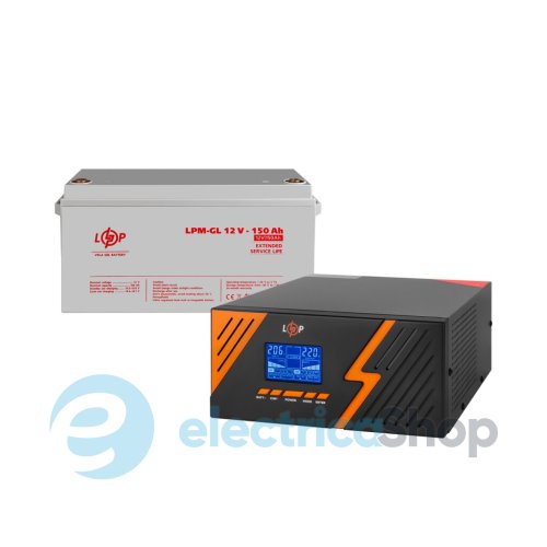 Комплект резервного живлення ДБЖ 12V + батарея для гелю (UPS B1500 + АКБ GL 1800Wh)