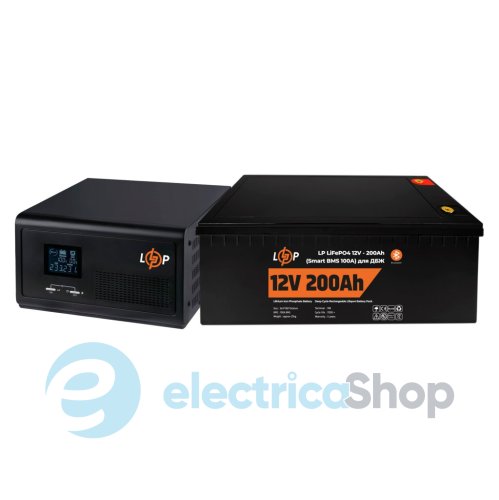 Комплект резервного питания LogicPower ИБП 12V + литиевая (LiFePO4) батарея (UPS 1500VA + АКБ LiFePO4 2560W)