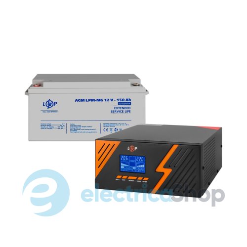 Комплект резервного питания LogicPower ИБП 12V+ мультигелевая батарея (UPS B1500 + АКБ MG 1800Wh)