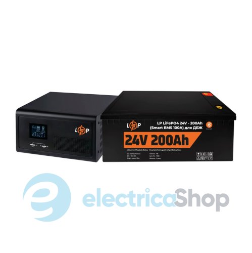 Комплект резервного питания LogicPower ИБП 24V + литиевая (LiFePO4) батарея (UPS 2300VA + АКБ LiFePO4 5120W)