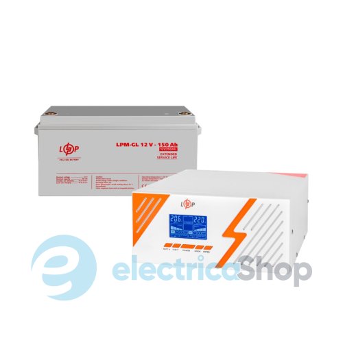 Комплект резервного живлення ДБЖ 12V + батарея для гелю (UPS B1500 + АКБ GL 1800Wh)