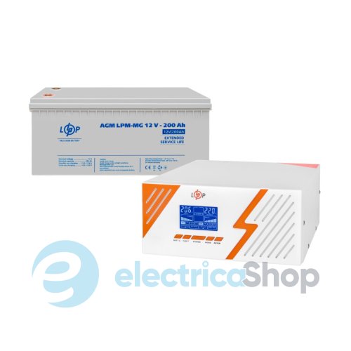 Комплект резервного питания LogicPower ИБП 12V+ мультигелевая батарея (UPS B1500 + АКБ MG 2400Wh)