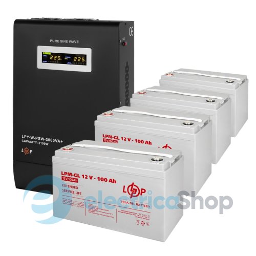 Комплект резервного питания LogicPower ИБП 48V + гелевая батарея (UPS W3000 + АКБ GL 4800W)