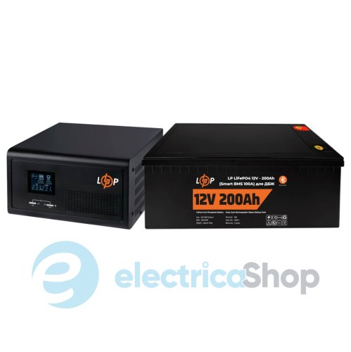 Комплект резервного питания LogicPower ИБП 12V + литиевая (LiFePO4) батарея (UPS 1000VA + АКБ LiFePO4 2560W)