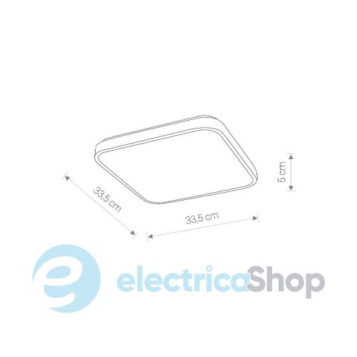 Потолочный светильник Nowodvorski Agnes Square LED Pro 16W 3000K 1100Lm IP44 Wh 10989