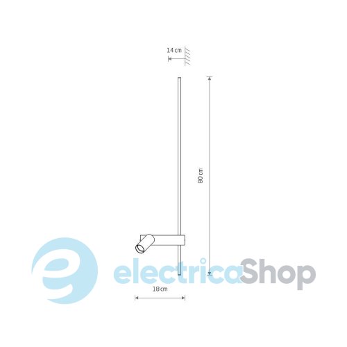 Настенный светильник Nowodvorski Easy Right GU10 10W + LED 11W 3000K 380Lm 11426