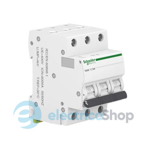 Автоматический выключатель 3-п, 10А, B, 6kA, Acti9 K60N Schneider Electric A9K01310