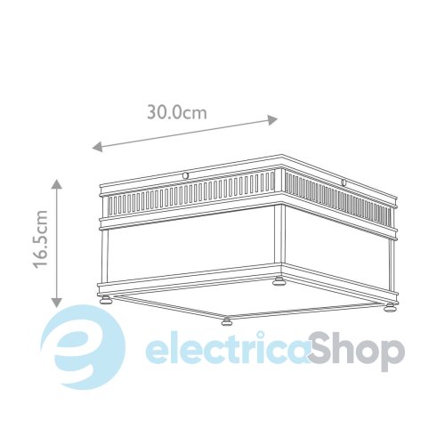 Вуличний стельовий світильник Elstead HOLBORN-F-PC