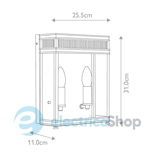 Уличный настенный светильник Elstead HOLBORN HL7-M-DB