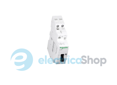 Контактор 25A/250V, 2НО, катушка управления 230-240V/AC, DIN, Acti9 iCTK, SE A9C41225, ручне керування
