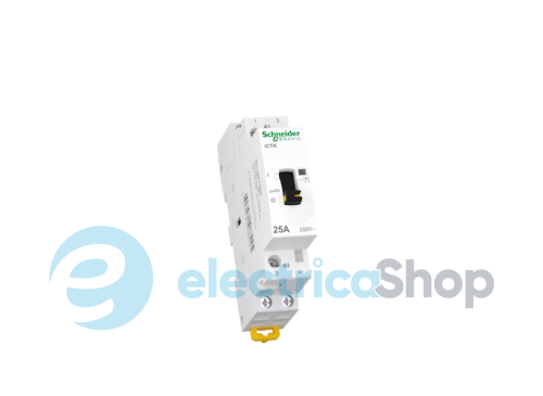 Контактор 25A/250V, 2НО, катушка управления 230-240V/AC, DIN, Acti9 iCTK, SE A9C41225, ручне керування