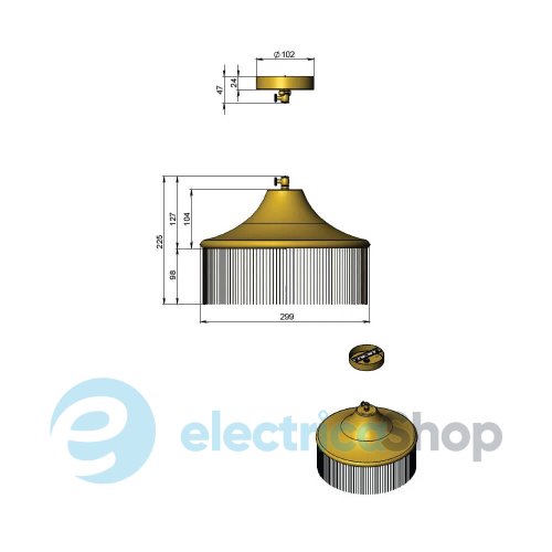 Світильник PikArt 27990-2 Lo fringe Small