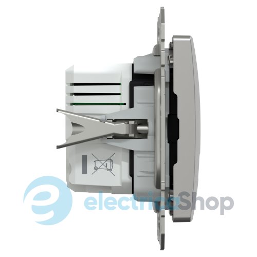 USB-розетка тип A+C 21 Вт. Sedna Design SE SDD113405, алюминий