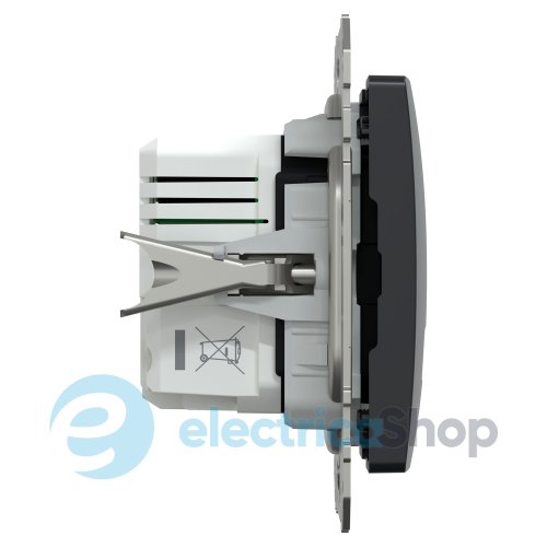 USB-розетка тип A+C 21 Вт. Sedna Design SE SDD114405, черный