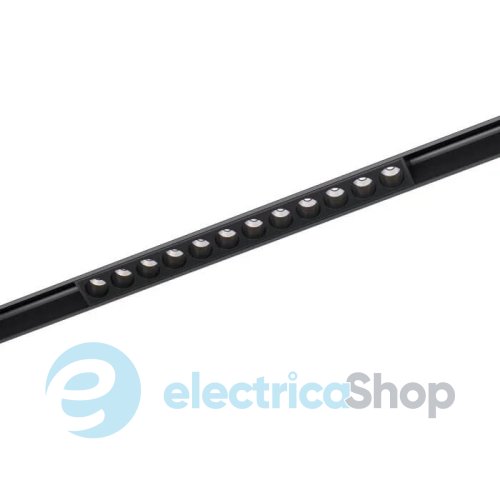 Магнитный трековый светильник Lumineka DOTS 235mm 12W 1020Lm 3000K MONO-DT-235-3K-BK