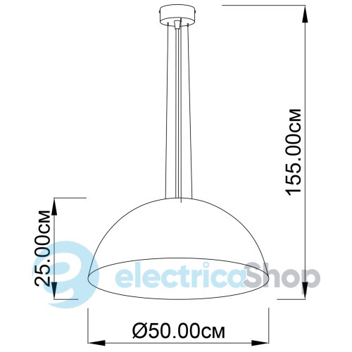 Підвісний світильник ImperiumLight Alps 07350.51.13 D.50 см