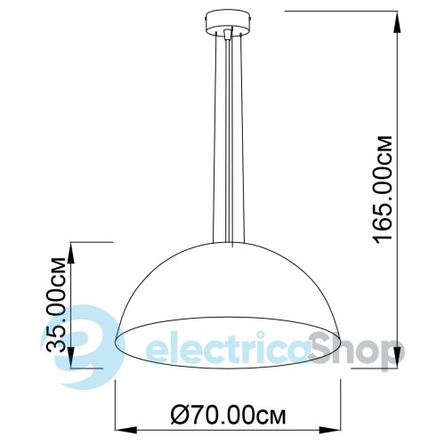 Підвісний світильник ImperiumLight 07370.01.13 D.70 см