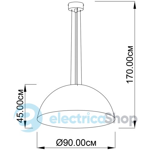 Підвісний світильник ImperiumLight Alps 07390.05.48 D.90 см
