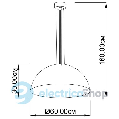 Підвісний світильник ImperiumLight Alps 07360.21.12 D.60 см