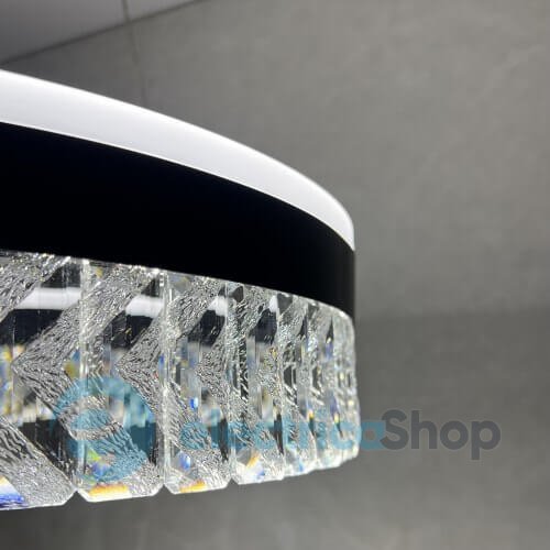 Подвесной светильник LUMINARIA CARINA 90W R BLACK/CLEAR 500/1200 APP 220V IP20 с пультом ДУ