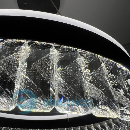 Подвесной светильник LUMINARIA CARINA 90W R BLACK/CLEAR 500/1200 APP 220V IP20 с пультом ДУ
