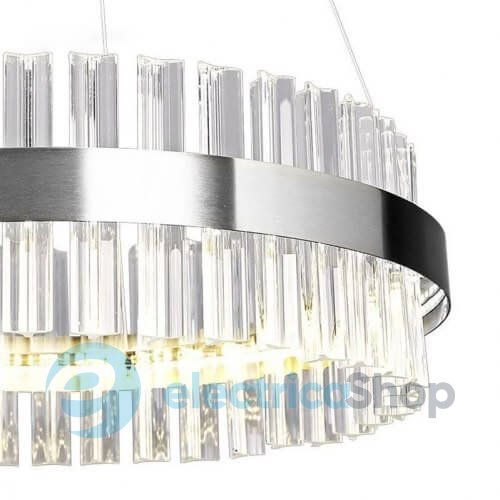 Подвесной светильник LUMINARIA SOFIA 120W R CHROME/CLEAR 600/1000 APP 220V IP20 с пультом ДУ