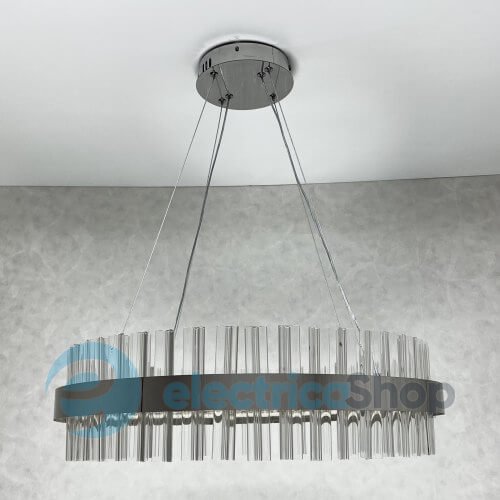Подвесной светильник LUMINARIA SOFIA 120W R CHROME/CLEAR 600/1000 APP 220V IP20 с пультом ДУ