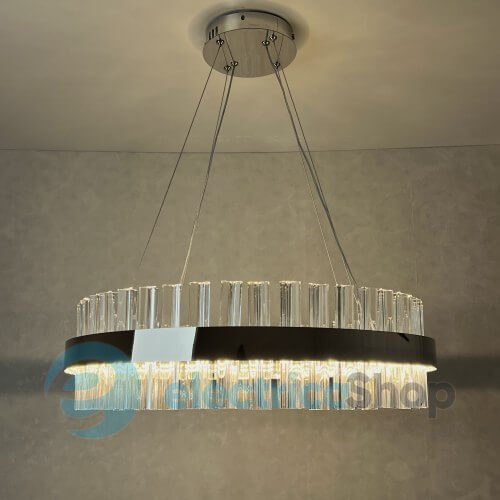 Подвесной светильник LUMINARIA SOFIA 120W R CHROME/CLEAR 600/1000 APP 220V IP20 с пультом ДУ