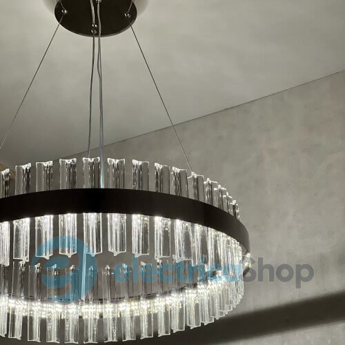 Подвесной светильник LUMINARIA SOFIA 120W R CHROME/CLEAR 600/1000 APP 220V IP20 с пультом ДУ
