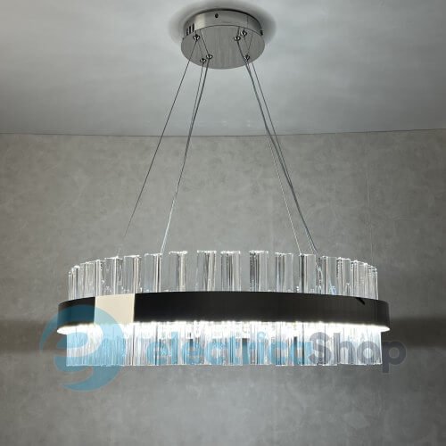 Подвесной светильник LUMINARIA SOFIA 120W R CHROME/CLEAR 600/1000 APP 220V IP20 с пультом ДУ