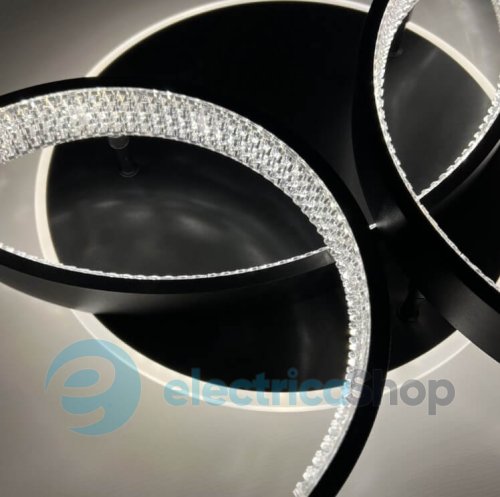 Стельовий світильник Luminaria AKRILIKA ROUND 100W 4R BLACK 220V IP20 з пультом ДК